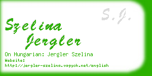 szelina jergler business card